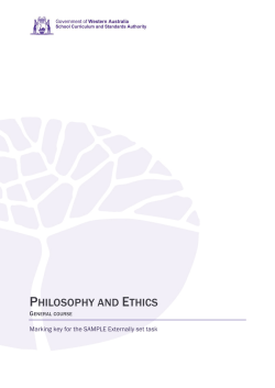 General sample externally set task marking key