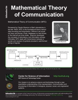 Mathematical Theory of Communication