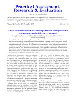 A data visualization and data mining approach to response and non