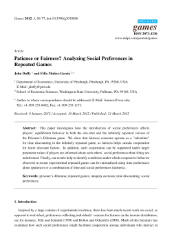 Patience or Fairness? Analyzing Social Preferences in