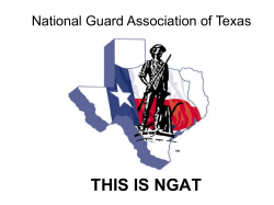 THIS IS NGAT - National Guard Association of Texas