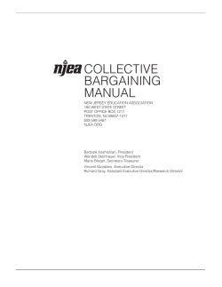 NJEA Collective Bargaining Manual