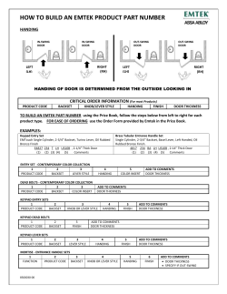 how to build an emtek product part number