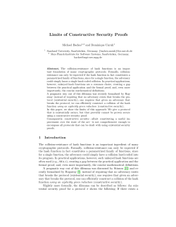 Limits of Constructive Security Proofs