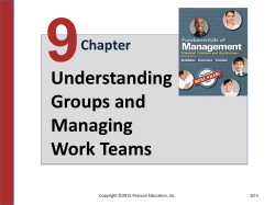 Chapter One Managers and Management