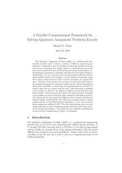 A Parallel Computational Framework for Solving