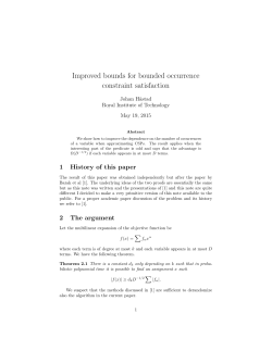 Improved bounds for bounded occurrence constraint satisfaction