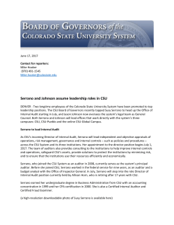 Serrano and Johnson assume leadership roles in CSU