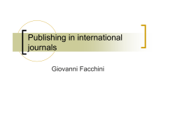 How to publish in international journals