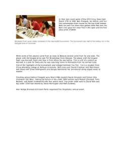 In their last round game of the 47th Cincy Open held March 27th to