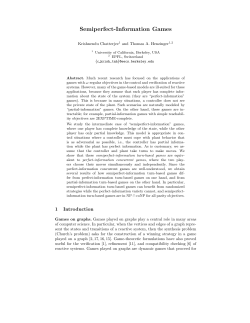 Semiperfect-Information Games