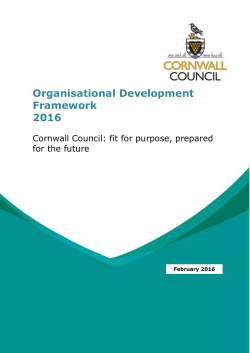 How will we deliver the Organisational