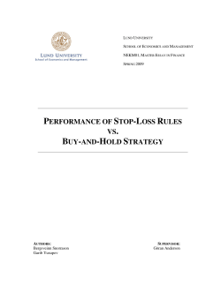 performance of stop-loss rules vs. buy-and