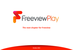 The next chapter for Freeview
