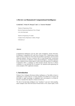 A Review on Humanized Computational Intelligence 1