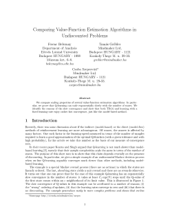 Comparing Value-Function Estimation Algorithms in Undiscounted