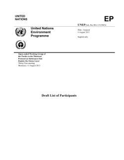 OEWG-31-Inf6.Draft-LOP - Ozone Secretariat Conference Portal