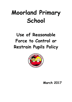 Use of Reasonable Force Policy