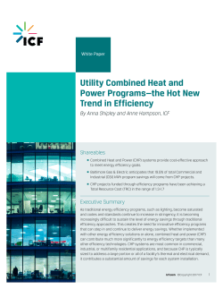 Energy_ Utility Combined Heat and Power Programs