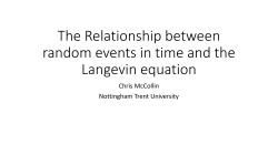 The Relationship between random events in time and the