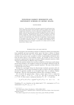 Stochastic aspects of refinement schemes on metric spaces