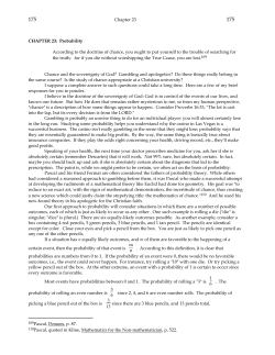 Chapter 23 CHAPTER 23: Probability According to the doctrine of