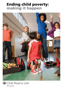 ending child poverty: making it happen