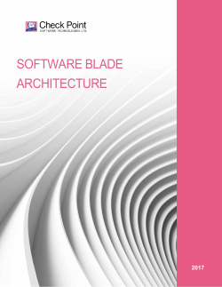 Check Point Software Blade Architecture