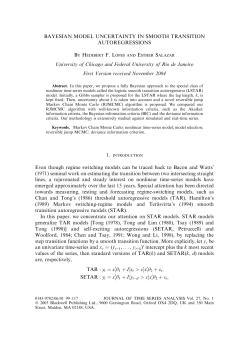 Bayesian model uncertainty in smooth transition autoregressions