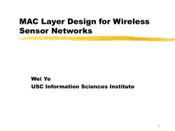 Radio Propagation Models - Information Sciences Institute