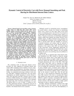 Dynamic Control of Electricity Cost with Power Demand Smoothing
