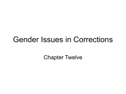 Gender Issues in Corrections