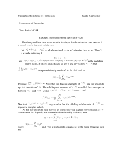 Massachusetts Institute of Technology Guido Kuersteiner