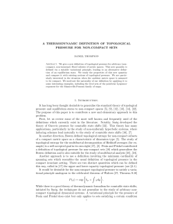 A THERMODYNAMIC DEFINITION OF TOPOLOGICAL PRESSURE