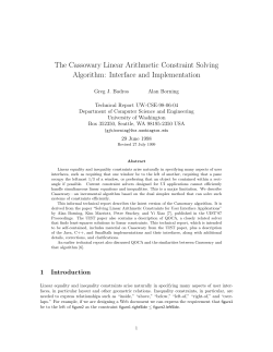 The Cassowary Linear Arithmetic Constraint Solving Algorithm