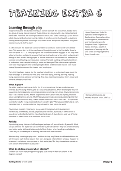 Learning through play