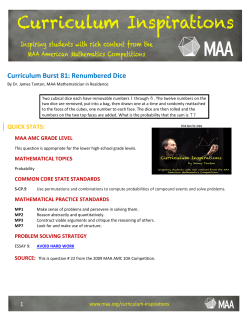 Curriculum Burst 81: Renumbered Dice