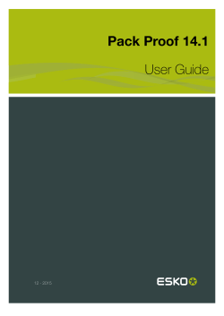Pack Proof 14.1 User Guide - Product documentation