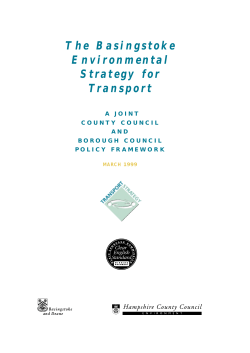 The Basingstoke Environmental Strategy for Transport