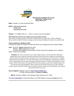 2016 Homerun Softball 10th annual Showcase Training Camp
