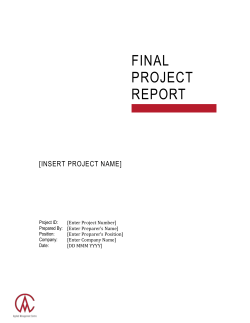 Project Budget - Applied Management Centre