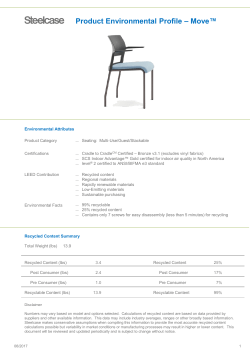 Product Environmental Profile &ndash; Move