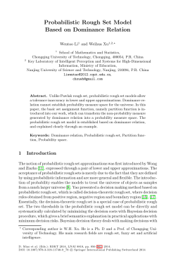 Probabilistic Rough Set Model Based on Dominance Relation