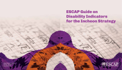 ESCAP Guide on Disability Indicators for the Incheon Strategy