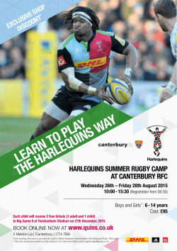LEARN TO PLAY THE HARLEQUINS WAY