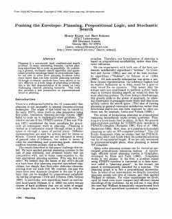 Planning, Propositional Logic, and Stochastic Search