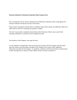 Microsoft Word - Bankers PI Proposal Form