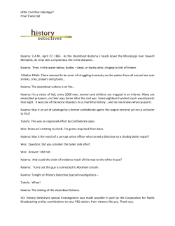 HDSI: Civil War Sabotage? Final Transcript Kaiama: 3 A.M., April 27