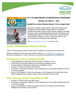 EVENT SPONSORSHIP OPPORTUNITIES Gold Sponsor