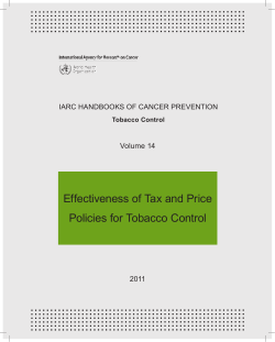Effectiveness of Tax and Price